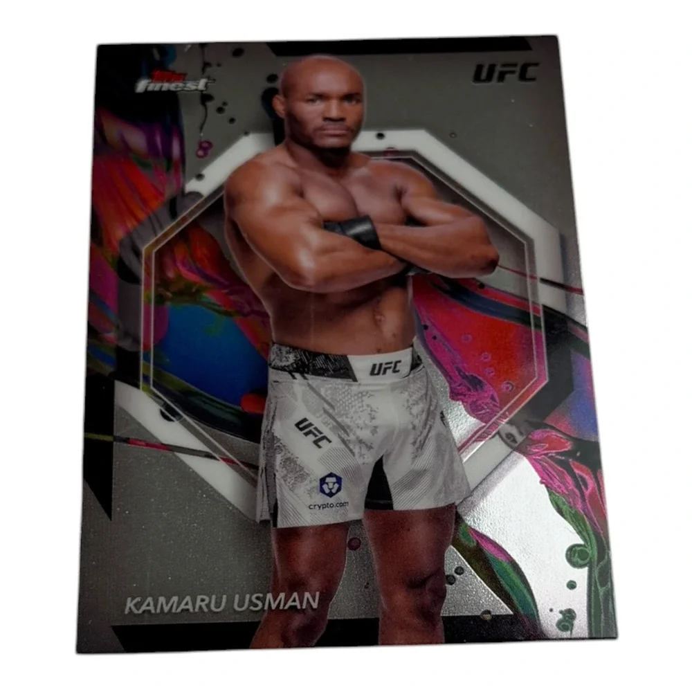 2024 Topps Finest UFC Kamaru Usman Common Base Card 33 Welterweight MMA